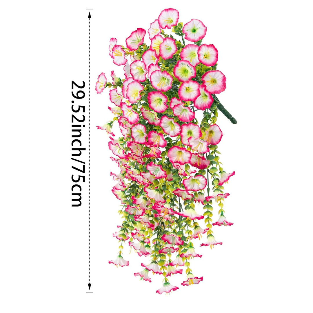 Decoração Suspensa de Flores Artificiais 75cm - Beleza Perene