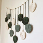 Carregue a imagem na visualização da galeria, Guirlanda de Folhas de Macramê para Decoração Boho
