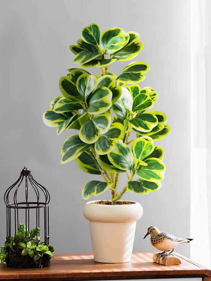 Decoração Elegante com Plantas Artificiais de Folha de Coração