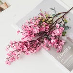 Carregue a imagem na visualização da galeria, Flor de Cerejeira Artificial Rosa Branco - Beleza Atemporal para Sua Decoração
