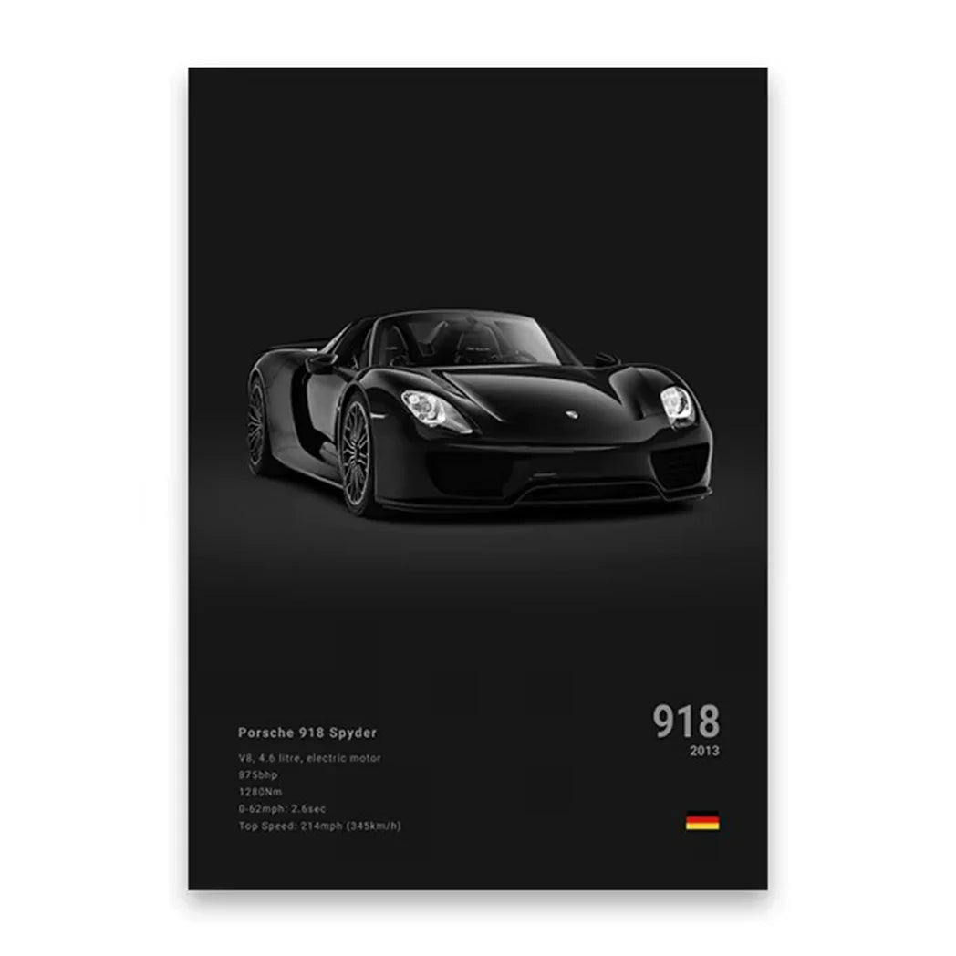 Arte em Tela de Carros Icônicos - Decoração Moderna