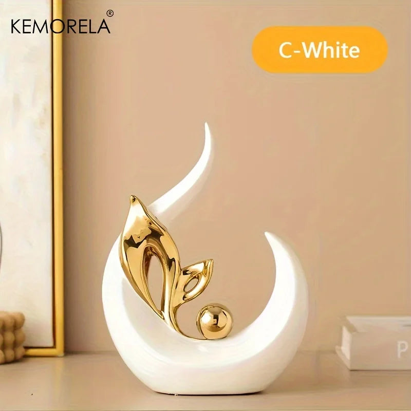 Estátua de Cerâmica Nórdica: Elegância e Luz para Sua Decoração