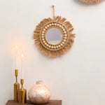 Carregue a imagem na visualização da galeria, Espelho Redondo Boho Macramê para Decoração de Interiores
