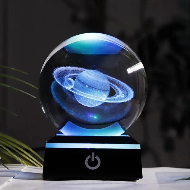 Luminária 3D Galáxia: Atmosfera Mágica para Sua Mesa Loja Salve Decor