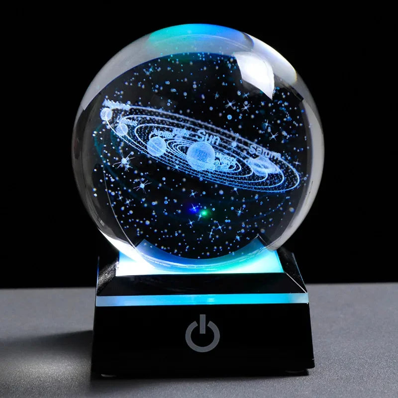 Luminária 3D Galáxia: Atmosfera Mágica para Sua Mesa Loja Salve Decor