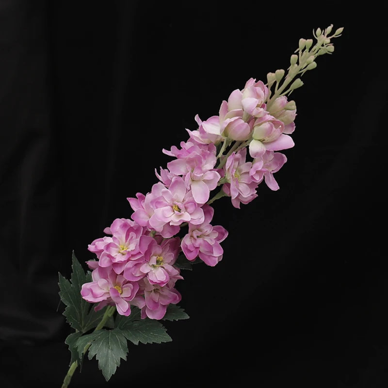 Flor Artificial de Seda Delphinium 75cm para Decoração Elegante