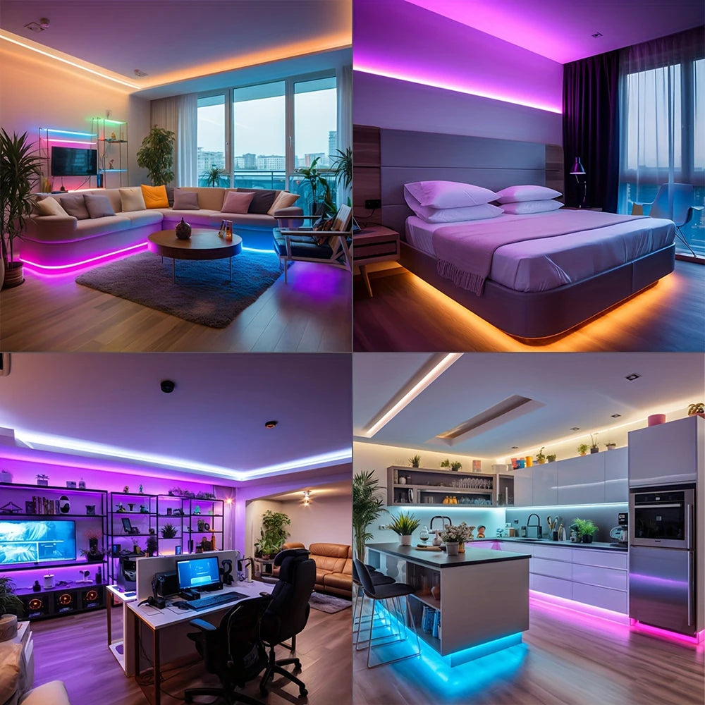 Fita LED RGB Sincronizada com Música - Iluminação Inteligente