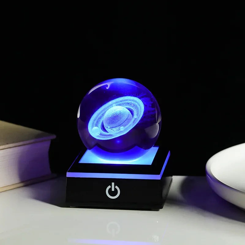 Luminária 3D Galáxia: Atmosfera Mágica para Sua Mesa Loja Salve Decor