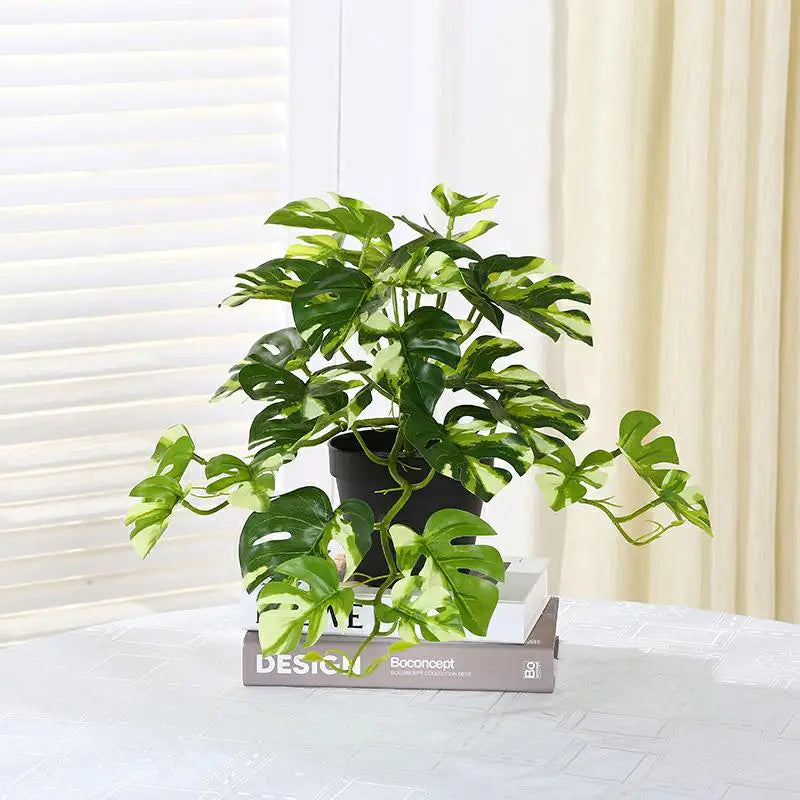 Folha de Palmeira Artificial para Decoração Tropical