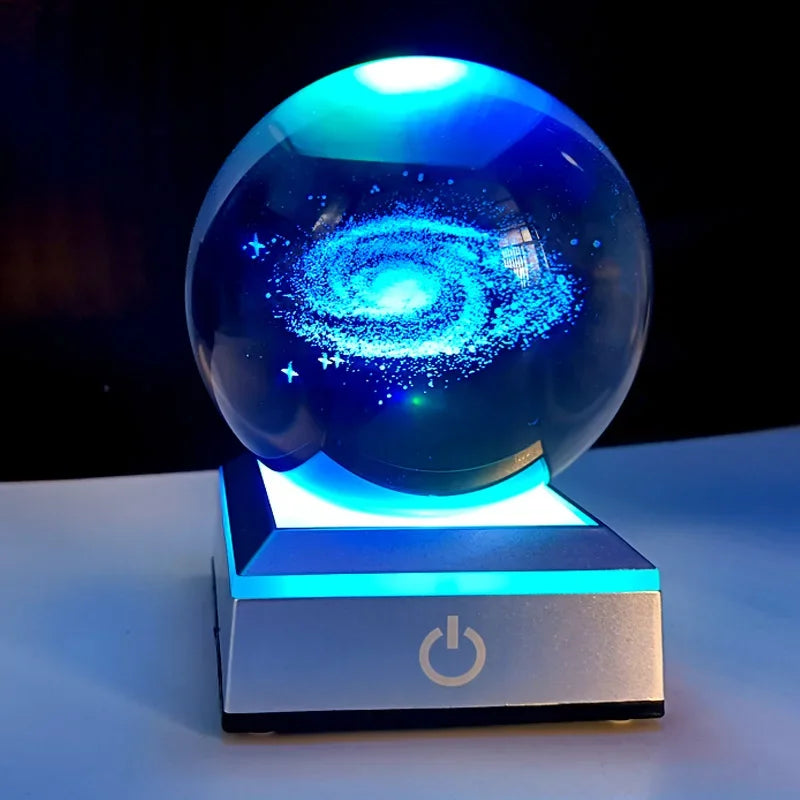 Luminária 3D Galáxia: Atmosfera Mágica para Sua Mesa Loja Salve Decor