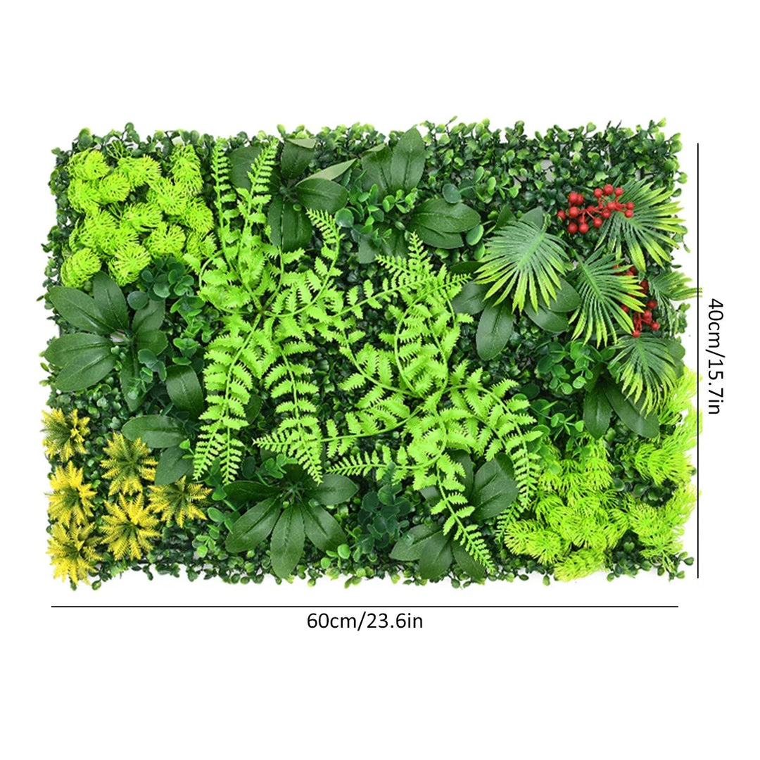 Parede Verde Artificial com Proteção UV e Fácil Instalação