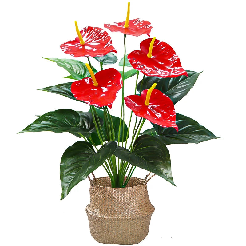 Folhagem Artificial Monstera 53cm - Decoração Verde Vibrante