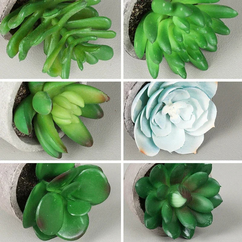 Decoração Elegante com Mini Plantas Artificiais em Vaso