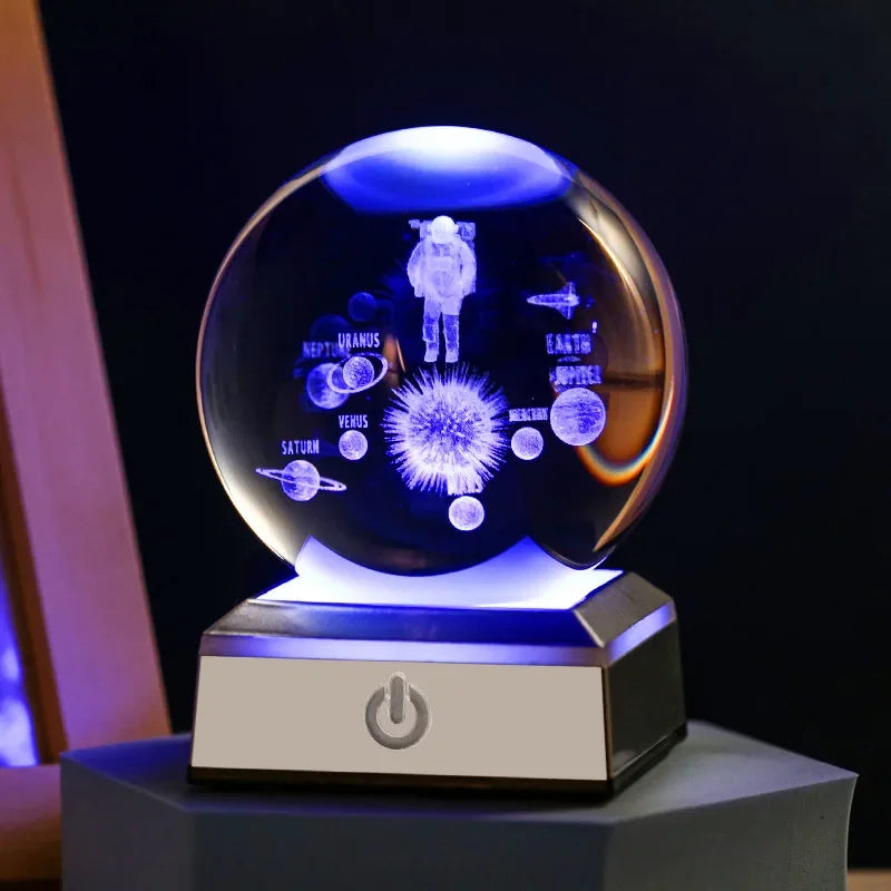 Luminária 3D Galáxia: Atmosfera Mágica para Sua Mesa Loja Salve Decor