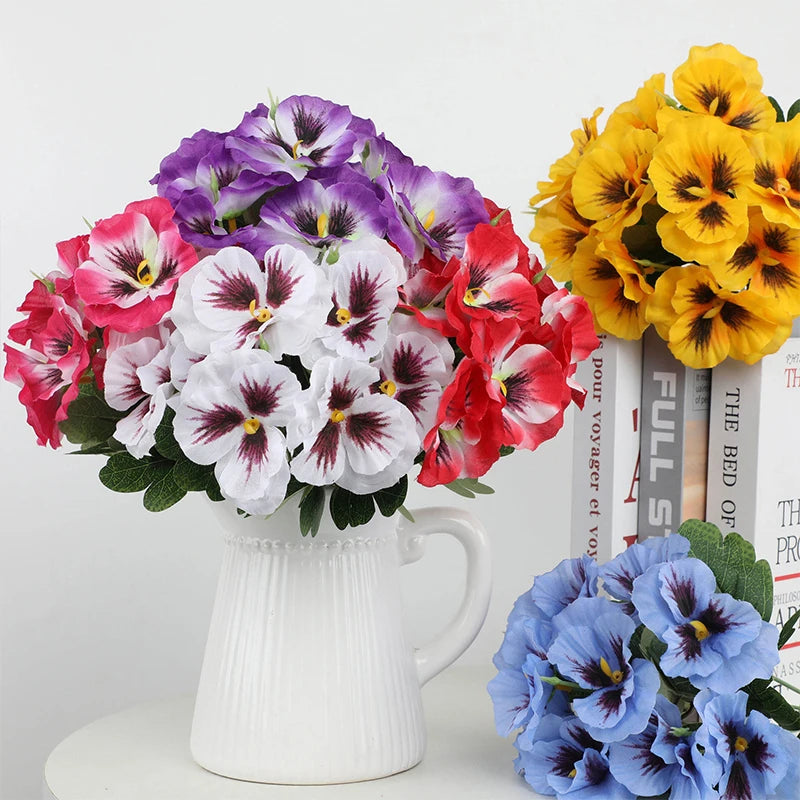 Flores Artificiais de Seda para Decoração Elegante