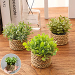 Carregue a imagem na visualização da galeria, Mini Vasos Decorativos com Plantas Artificiais Realistas
