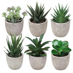 Carregue a imagem na visualização da galeria, Decoração Elegante com Mini Plantas Artificiais em Vaso
