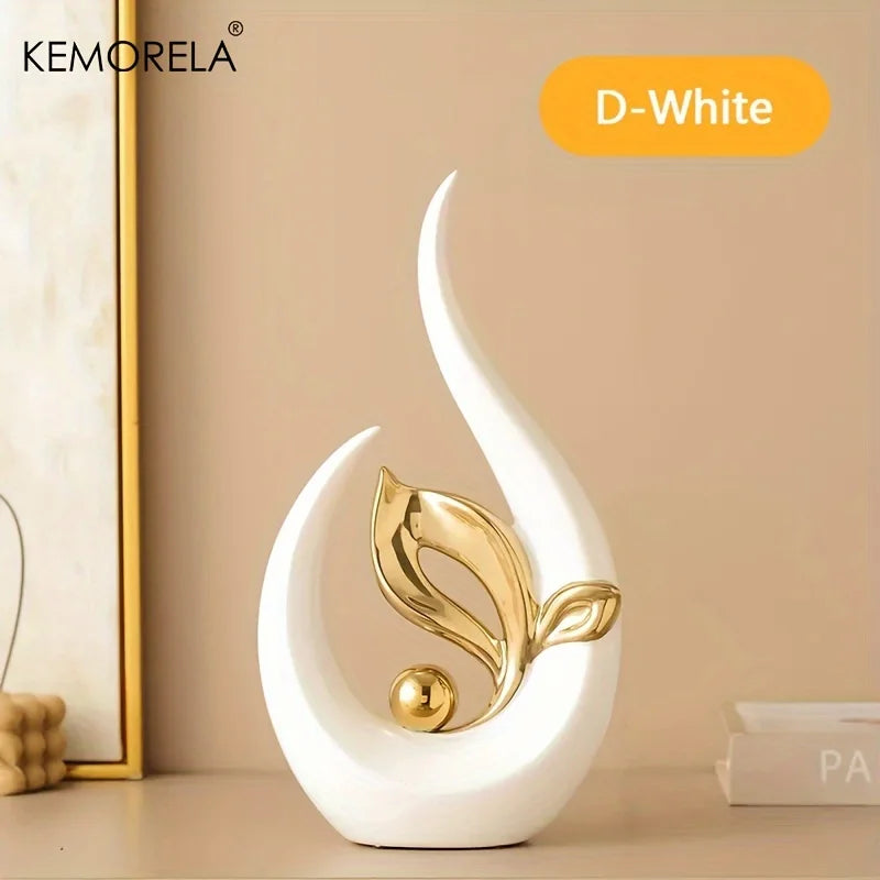 Estátua de Cerâmica Nórdica: Elegância e Luz para Sua Decoração