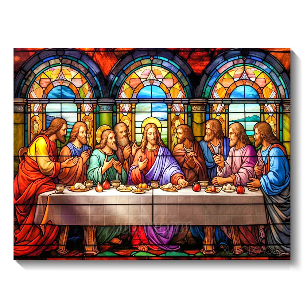 Pintura Diamante Última Ceia - Arte e Decoração Elegante
