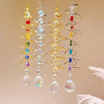 Carregue a imagem na visualização da galeria, Decoração Espiral Arco-Íris com Cristal Suncatcher
