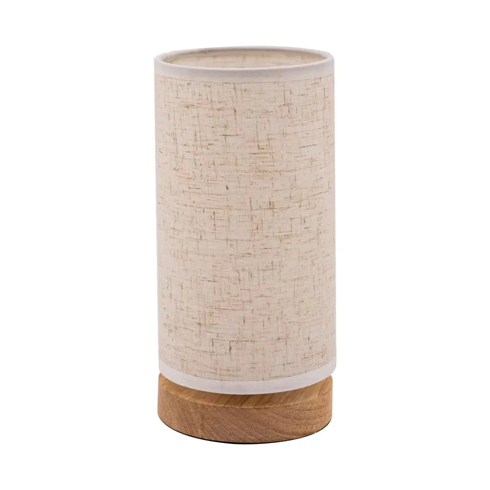 Candeeiro de Mesa LED em Madeira com Luz Quente