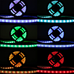 Carregue a imagem na visualização da galeria, Fita LED RGB 5050 5m IP65 - Iluminação Vibrante e Controle Completo
