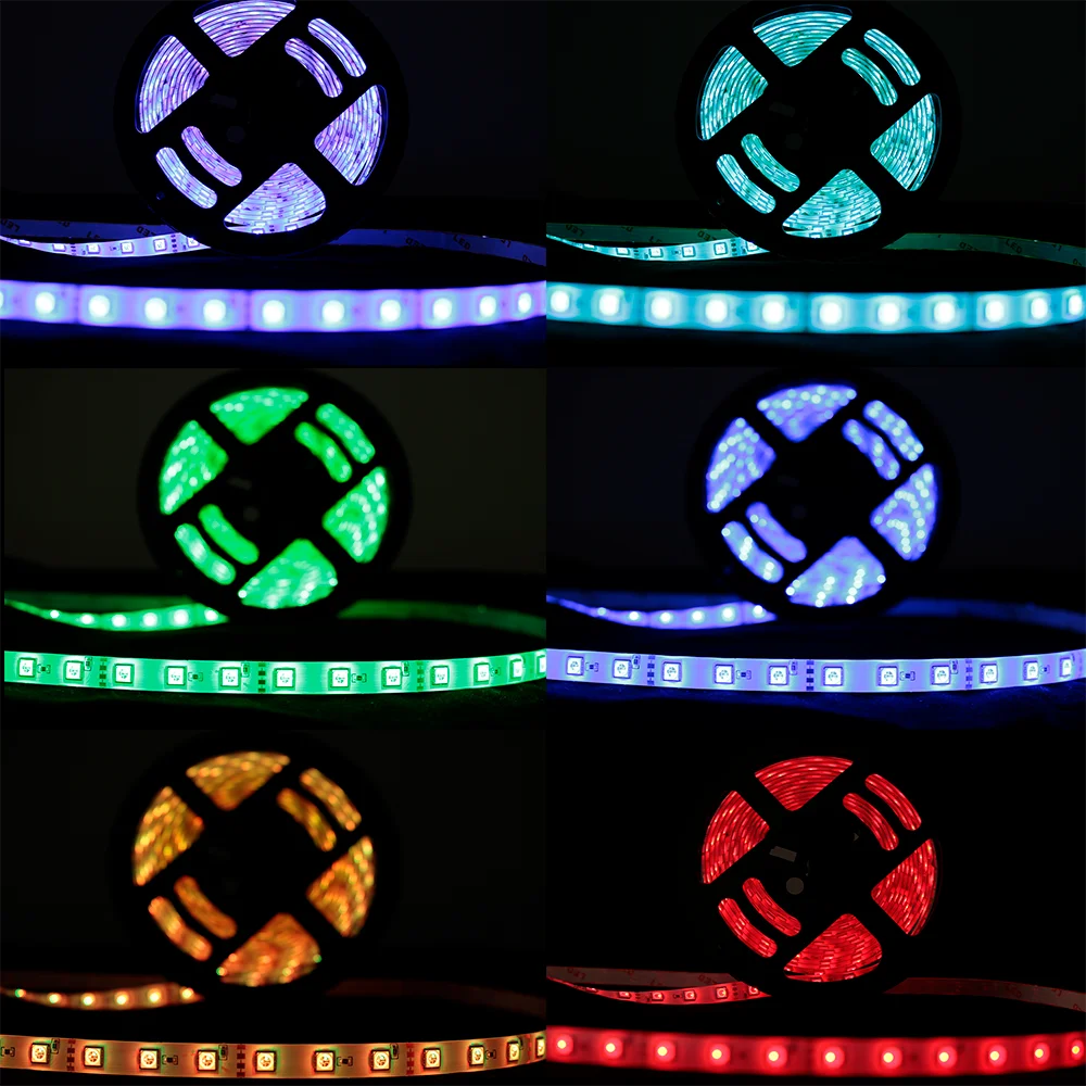 Fita LED RGB 5050 5m IP65 - Iluminação Vibrante e Controle Completo