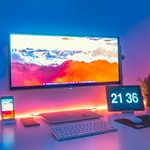 Carregue a imagem na visualização da galeria, Fita LED RGB 5050 5m IP65 - Iluminação Vibrante e Controle Completo Loja Salve Decor

